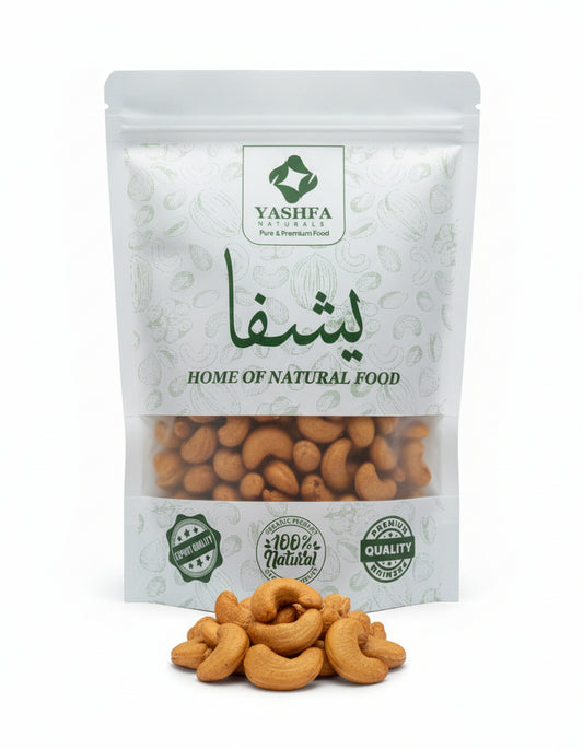 Premium Roasted & Salted Whole Cashews Kaju | Yashfa Naturals