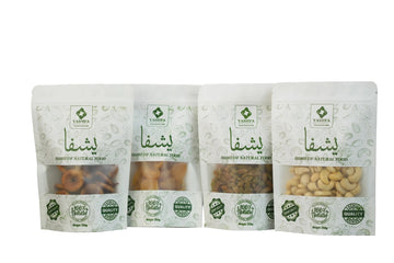 Dry Fruits Pack of 4 — Cashew, Apricot, Raisins & Fig