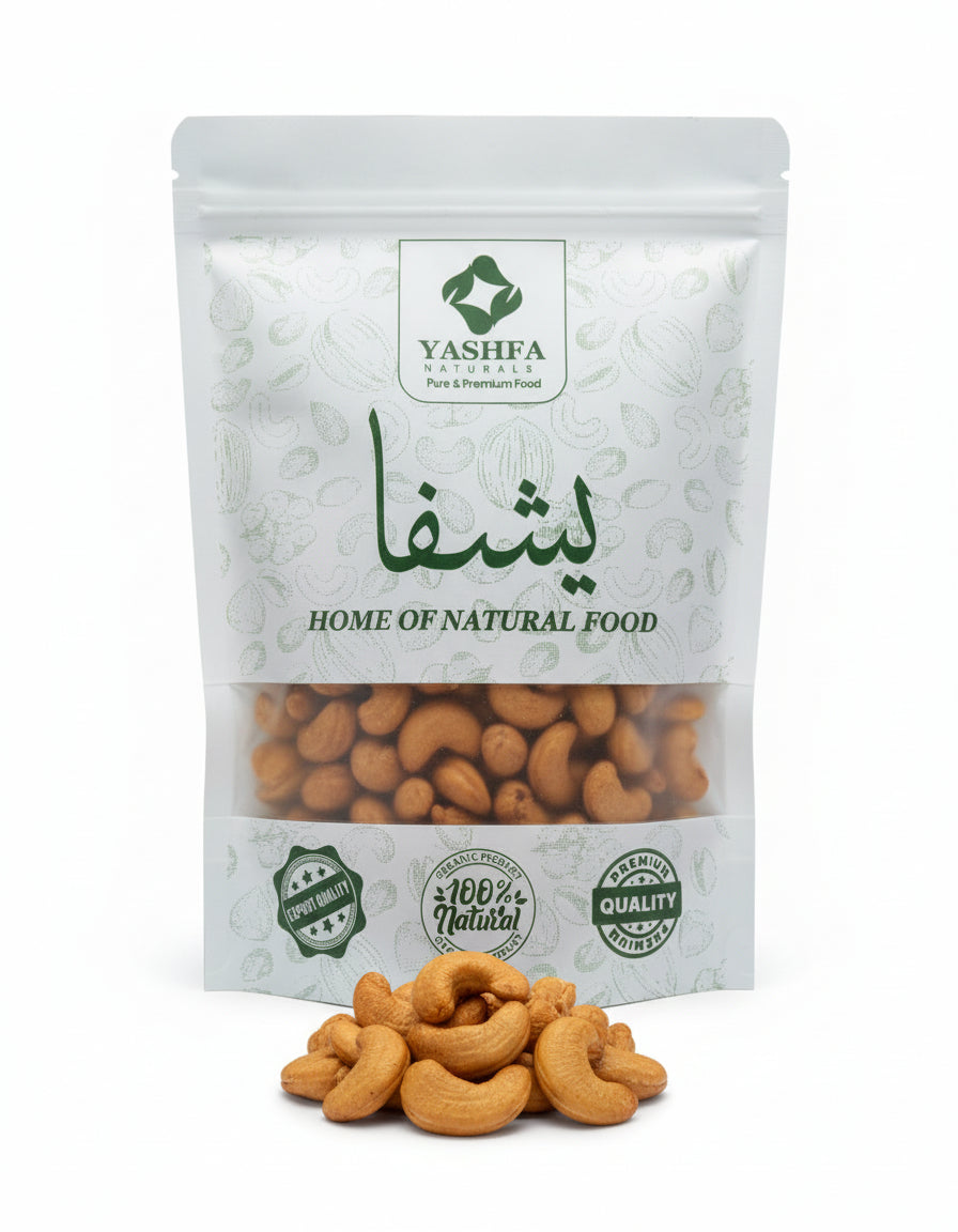 Premium Roasted & Salted Whole Cashews  Kaju | Yashfa Naturals