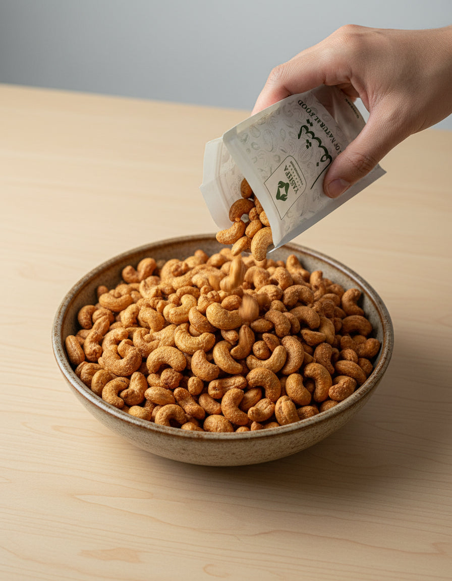 Premium Roasted & Salted Whole Cashews Yashfa Naturals