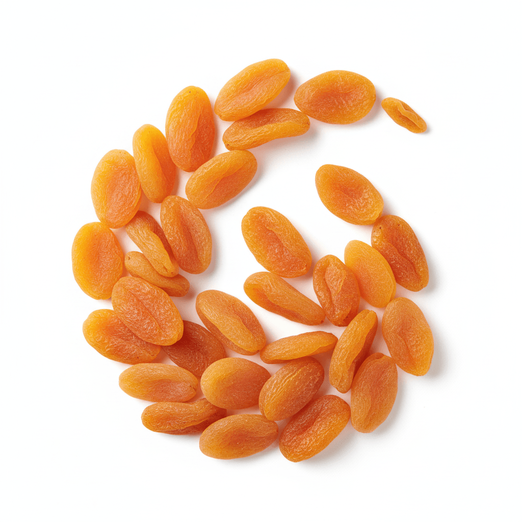 Dried Apricots Flat Lay