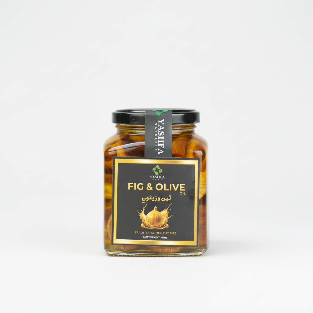 Fig & Olive Oil product on white background