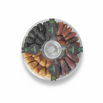 Luxury Saudi Dates Gift Box with white background