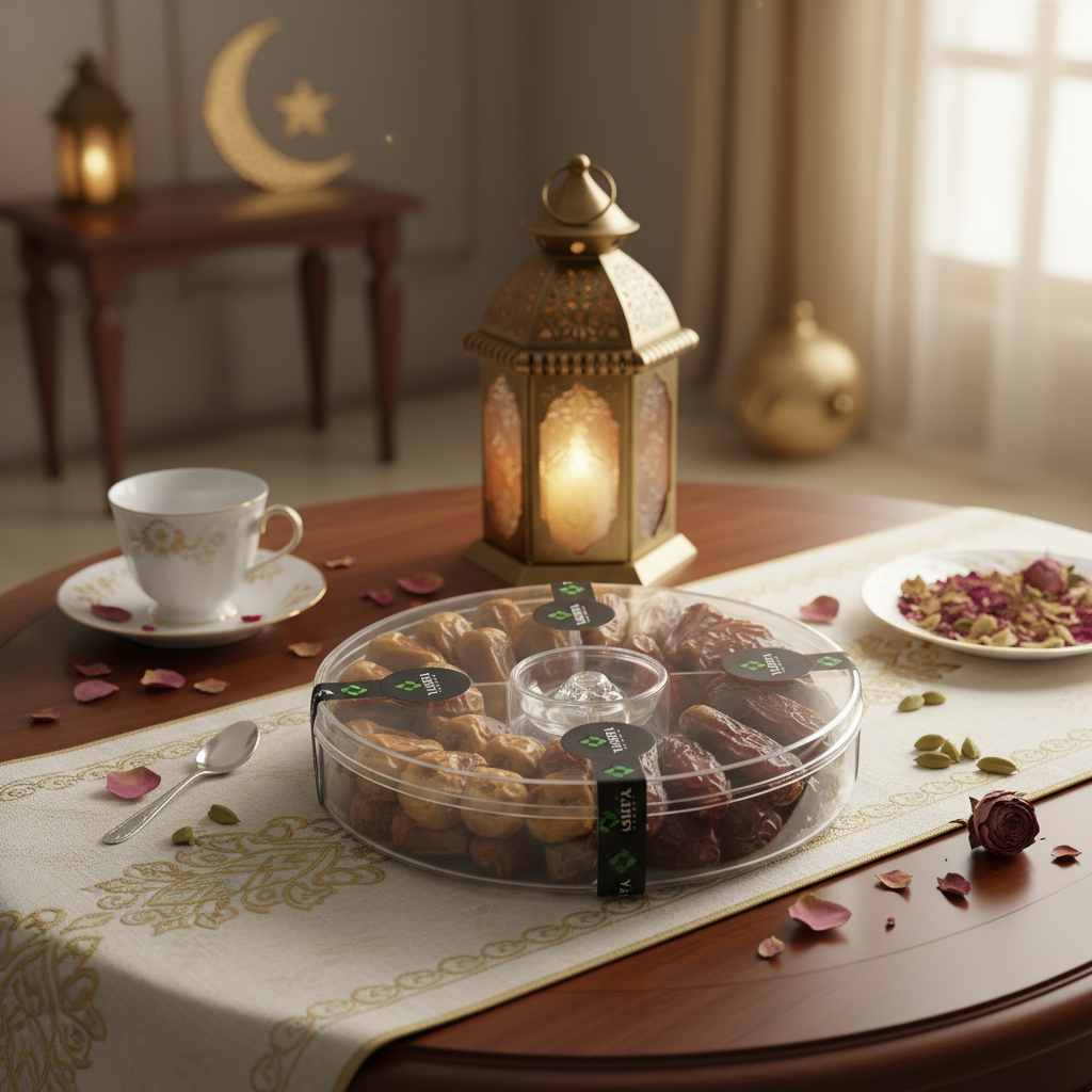 Premium Saudi Dates Gift Box - Ramadan Setting