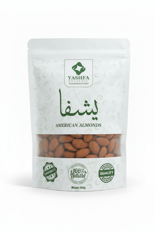 Yashfa Naturals American Almonds pouch