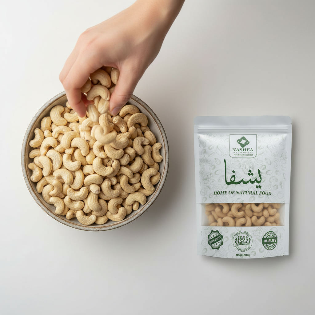 Yashfa Naturals Cashews Bowl with Pouch