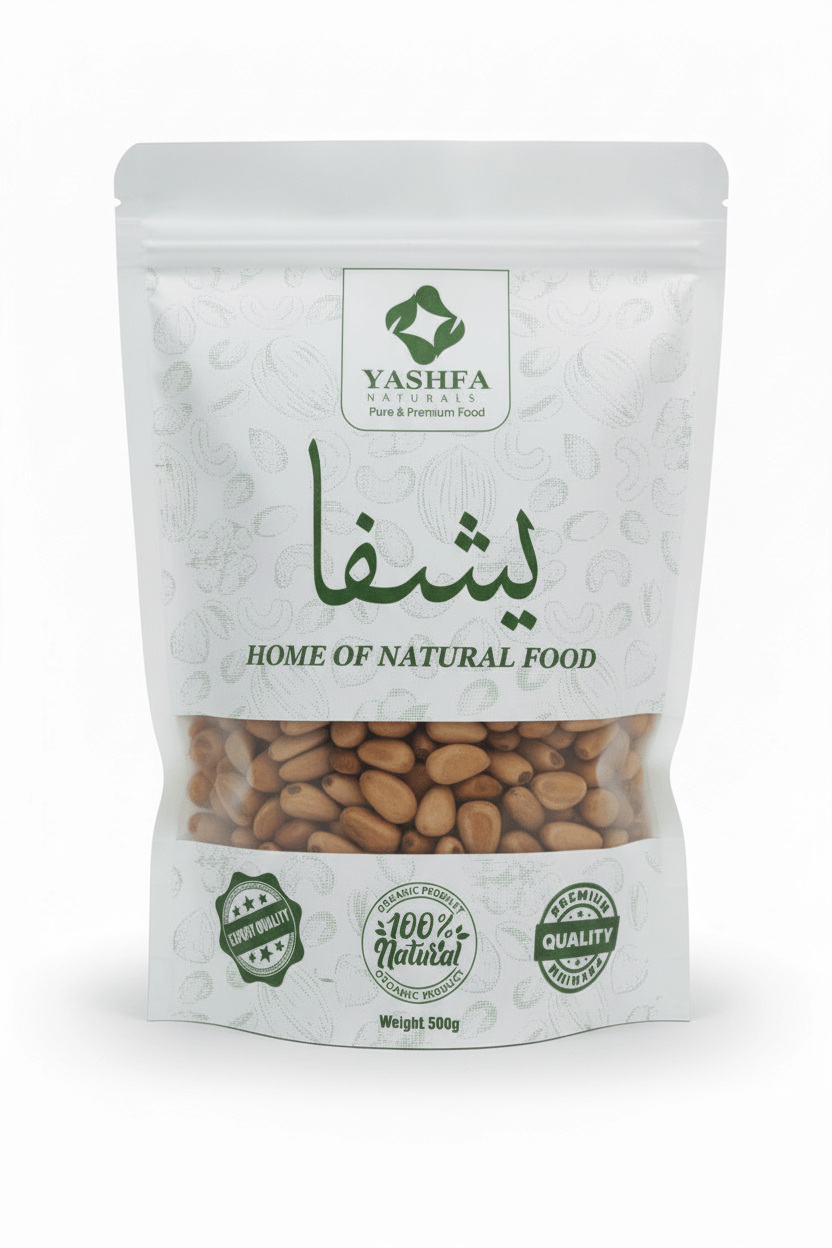 Yashfa Naturals Chilgoza Pine Nuts Amazon-Style Product Image