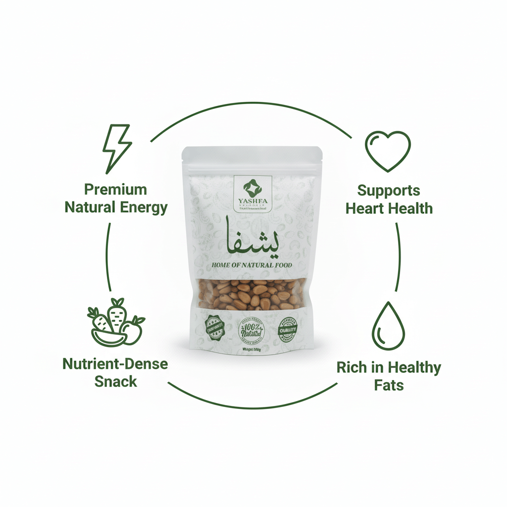 Yashfa Naturals Chilgoza Pine Nuts Benefits Infographic Square