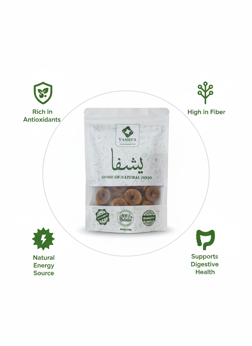 Yashfa Naturals Dried Figs Benefits Infographic
