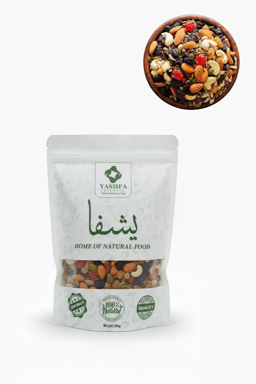 Yashfa Naturals Mixed Dry Fruits with Circular Inset