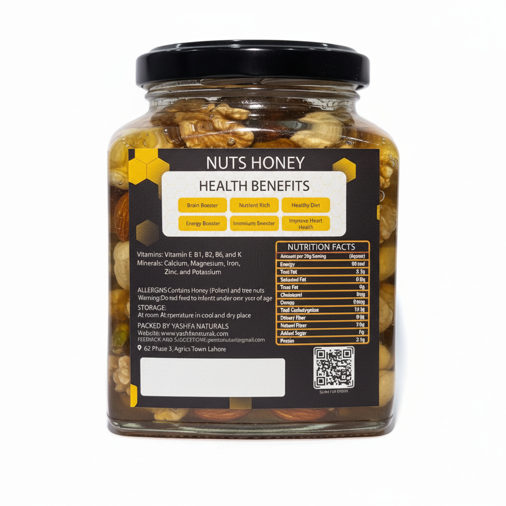 Yashfa Naturals Nuts Honey Product Image