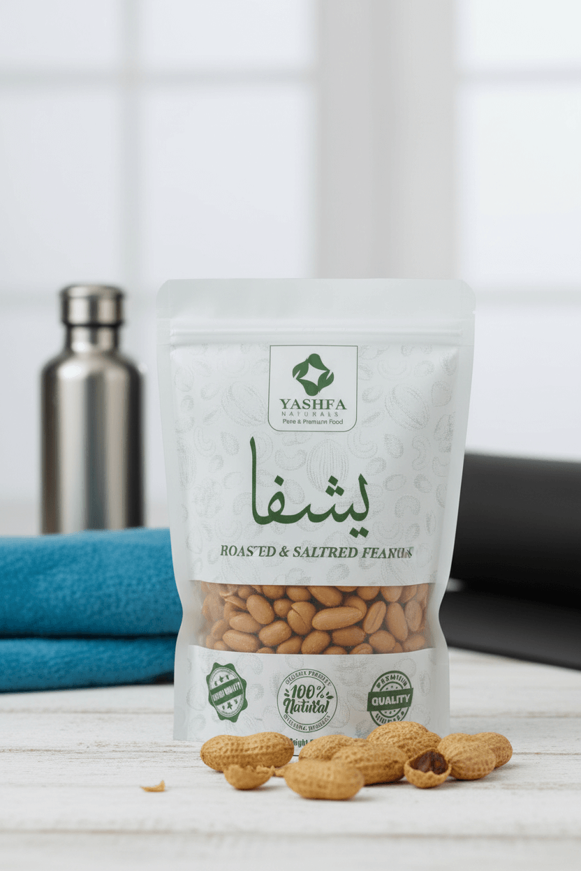 Yashfa Naturals Roasted & Salted Peanuts Health & Fitness Lifestyle Image