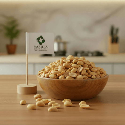 Yashfa Naturals Roasted & Salted Peanuts Hero Shot